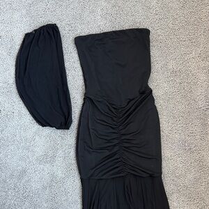 Meshki Black Strapless Maxi Dress